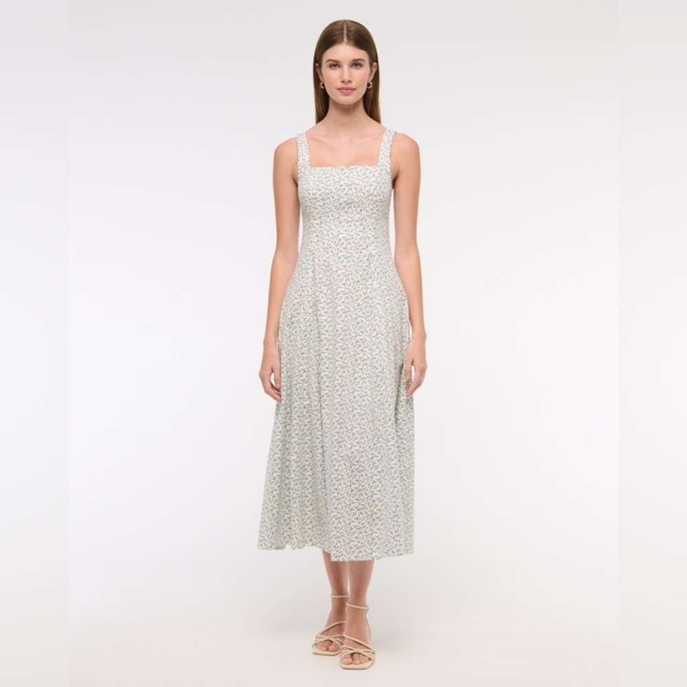 Abercrombie & Fitch Mila Stretch Midi Dress Petite